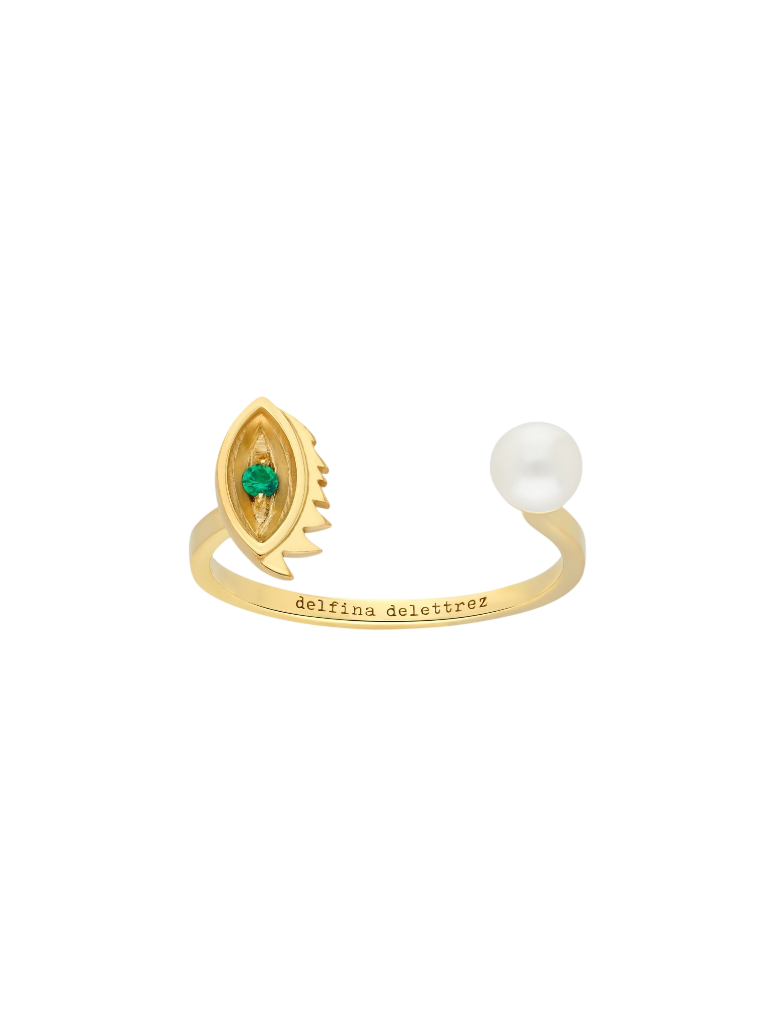 Micro Eye Piercing Ring in 9kt Gold photo